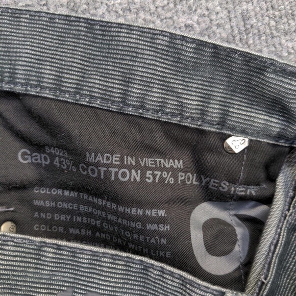 Gap Men's Skinny Leg Jeans Green 33x32 Regular Fit Cotton Blend 5-Pocket - Picture 10 of 13